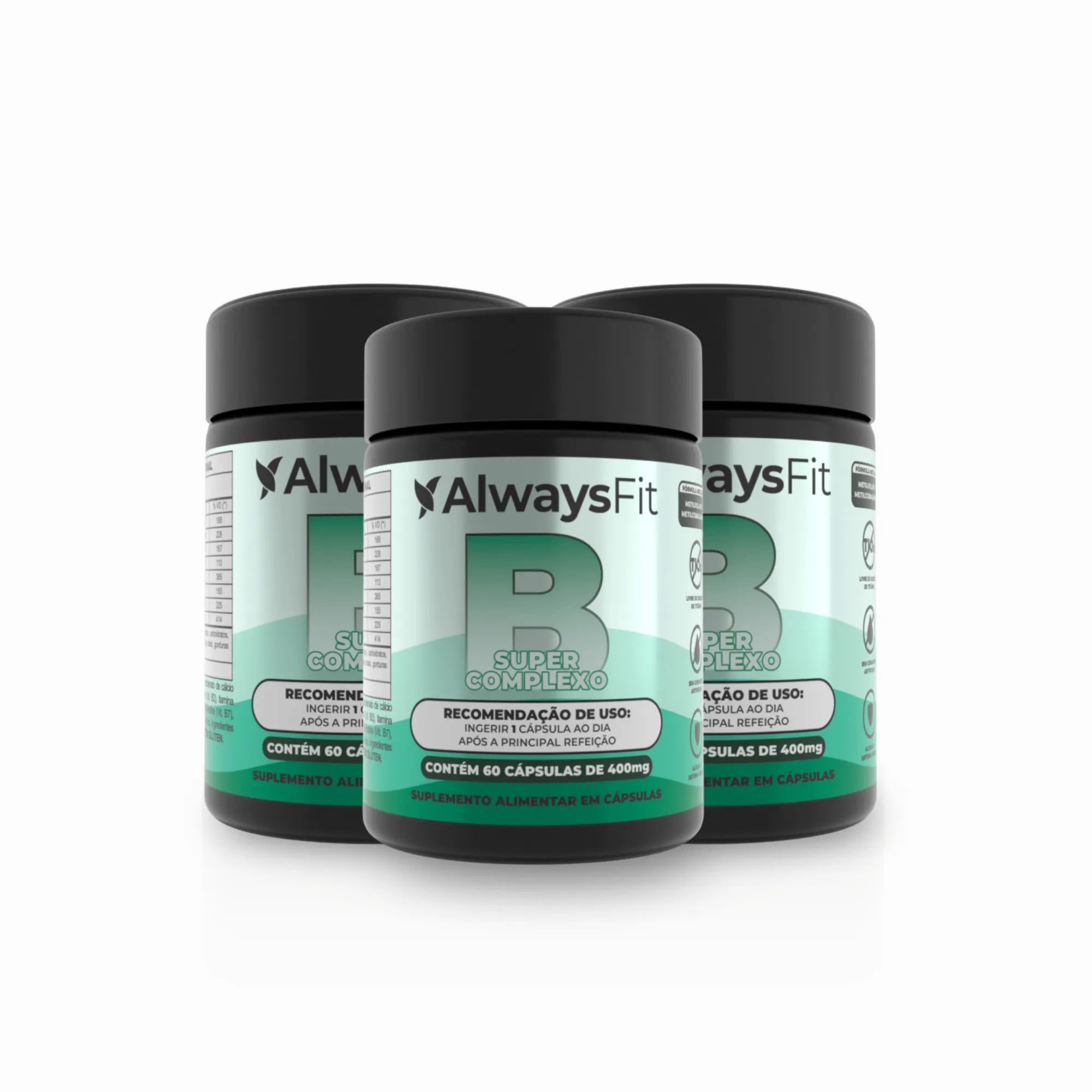 Super Complexo B - (B9 Metilfolato e B12 MetilCobalamina) - 60 Cápsulas