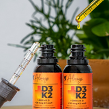 Vitamina D3+K2 (MK-7) em Gotas - 2000 UI D3 e 30 mcg K2 por Dose - 20ml