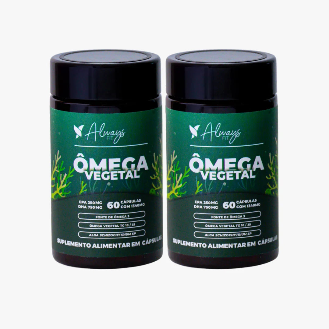 Ômega 3 com DHA 750mg e EPA 250mg de Algas Marinhas - Vegetal 60 Cápsulas
