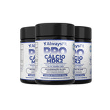 Pro Cálcio MDK2 - Cálcio de Algas, Vitamina D3, Vitamina K2 MK-7, Magnésio, Vitamina B6 e Zinco - 60 Cápsulas