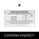 Cafeína Energy - Cafeína 200mg, Taurina e Cromo - 60 Cápsulas